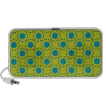 BLÅTTPOLKAEN för GRÖNT beach-paper-2 PRICKER POLKA iPod Högtalare