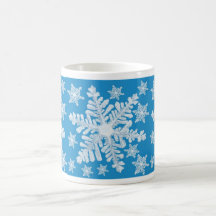 Blåttsnöflingor Kaffe Koppar