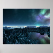 Blåttsolnedgång Print