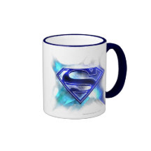 Blåvit Crystal stålmanlogotyp Mugg