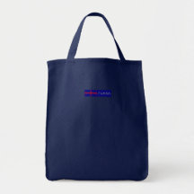 Blåvit EVAISIS Tote Bags