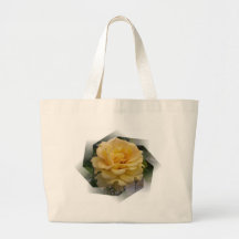 Blek - gul ros tote bag