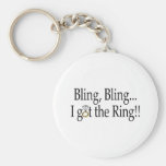 Bling Bling fick jag ringen Nyckelring