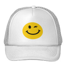 Blinka smiley face mesh kepsar