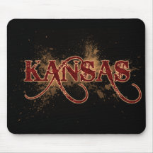 Blöda GrungeKansas Mousepad mörk Mus Mattor