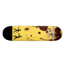 Blodigt fasta den röra Zombiesskateboarden