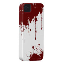 Blodigt Fodral-Kompis för iPhone 4 knappt där fodr iPhone 4 Case-Mate Cases