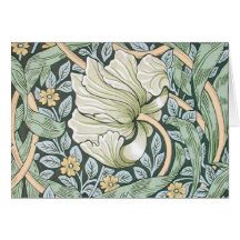 Blom- design för William Morris Pimpernel Hälsnings Kort