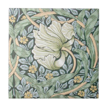 Blom- design för William Morris Pimpernel Kakelplatta Av Kerami