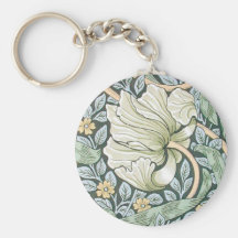 Blom- design för William Morris Pimpernel Nyckelring