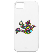Blom- duva av blommor iPhone 5 hud
