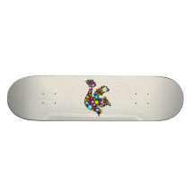 Blom- duva av blommor skate board decks