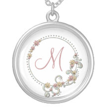 Blom- Monogramhalsband