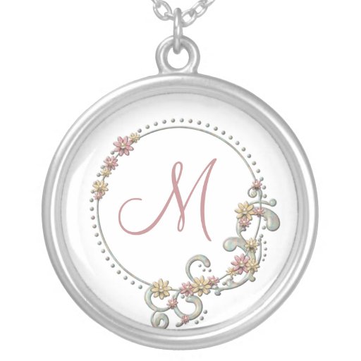 Blom- Monogramhalsband