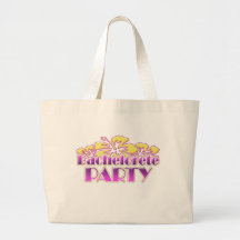 blom- purpurfärgad bachelorettepartygula blommor tote bag