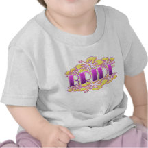 blom- roligt för brudmöhippabrudens sida tee shirt