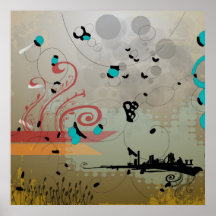 Blom- stadsGrunge Posters