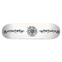Blomma av kärlek (Henna) (blått) Skateboard Decks