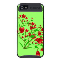 Blomma fodral för hjärtabukettSkinit iPhone 5