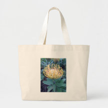 Blomma för orange-/gultsnöreknopp tote bag