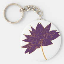 Blomma Keychain Nyckelringar