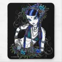 Blomma Mousepad "för Sonya" stam- fusionmagdansös Mus Mattor