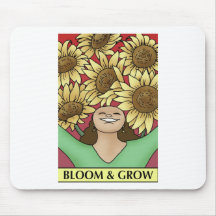 Blomma och väx musmatta
