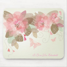 Blommadekor 15 Mousepad Musmatta