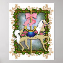 Blommakaruselltrycket Posters