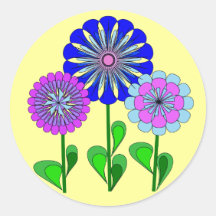 Blommaklistermärke