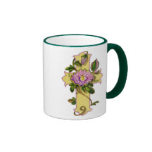 Blommakor Kaffe Koppar