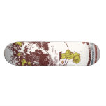 Blommaliten flicka på det Head Skateboarddäcket fö