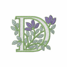 BlommaMonogram initialt D