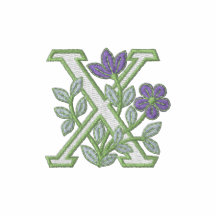 BlommaMonogram initialt X
