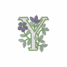 BlommaMonogram initialt Y