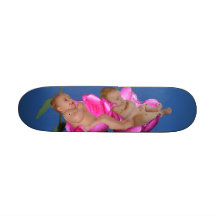 Blomman behandla som ett barn skateboarden