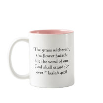 Blomman bleknar Scripture rånar -- Variation 1 Kaffe Kopp