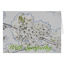 Blommar skissar 'med Sympathy Kort