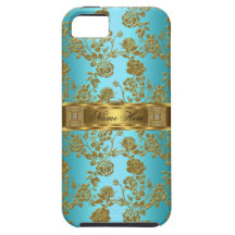 blommigt för elegant flott kricka för iPhone 5 gul iPhone 5 Cases