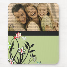 Blommigt Illustration_3 med FOTOmallen Mousepad Mus Matta