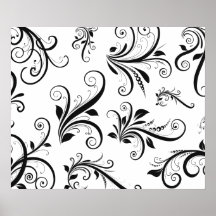 Blommigten virvlar runt den dekorativa VenetDamask Print
