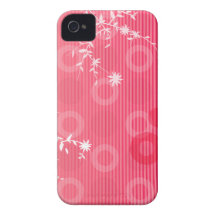 Blommor & cirklar iPhone 4 skydd