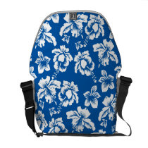 Blommor för blåtthibiskushawaiibo rickshaw messenger bags