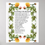 Blommor för gåva för mammorpoesiPoster_Vintage kon