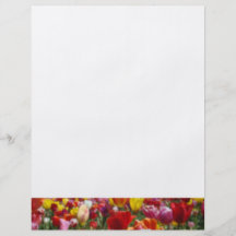Blommor för tulpan för vårreklambladpapper skapar  personliga flygblad