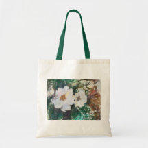 Blommor hänger lös tote bag