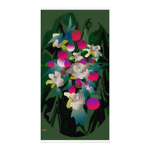 blommor i blom hälsningskort med foto