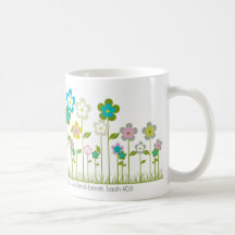 Blommor i fält mugg