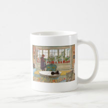 Blommor i fönstret boxas - Blomsterforstet Kaffe Mugg