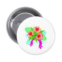 Blommor Knappar Med Nål